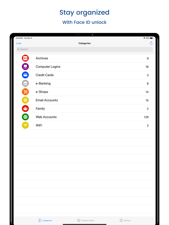 ‎aWallet Cloud 密码管理器截图