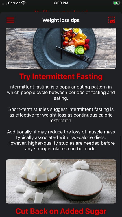 My life: sport and meal screenshot-6