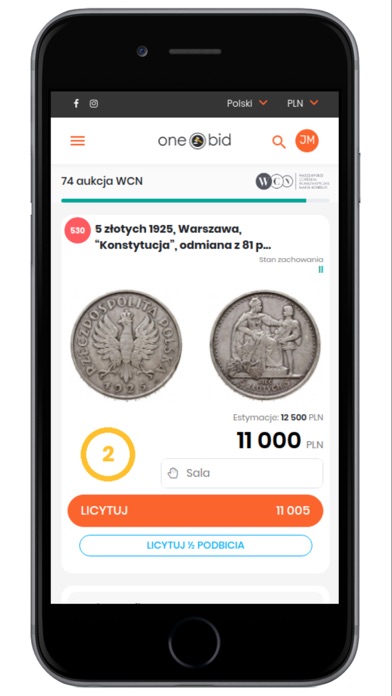 Screenshot #1 pour OneBid: Aukcje na żywo