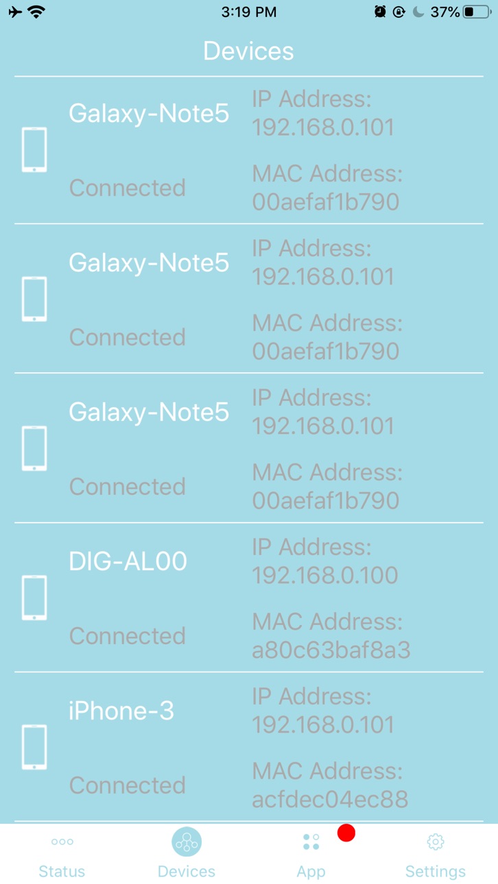 iPhone screenshot