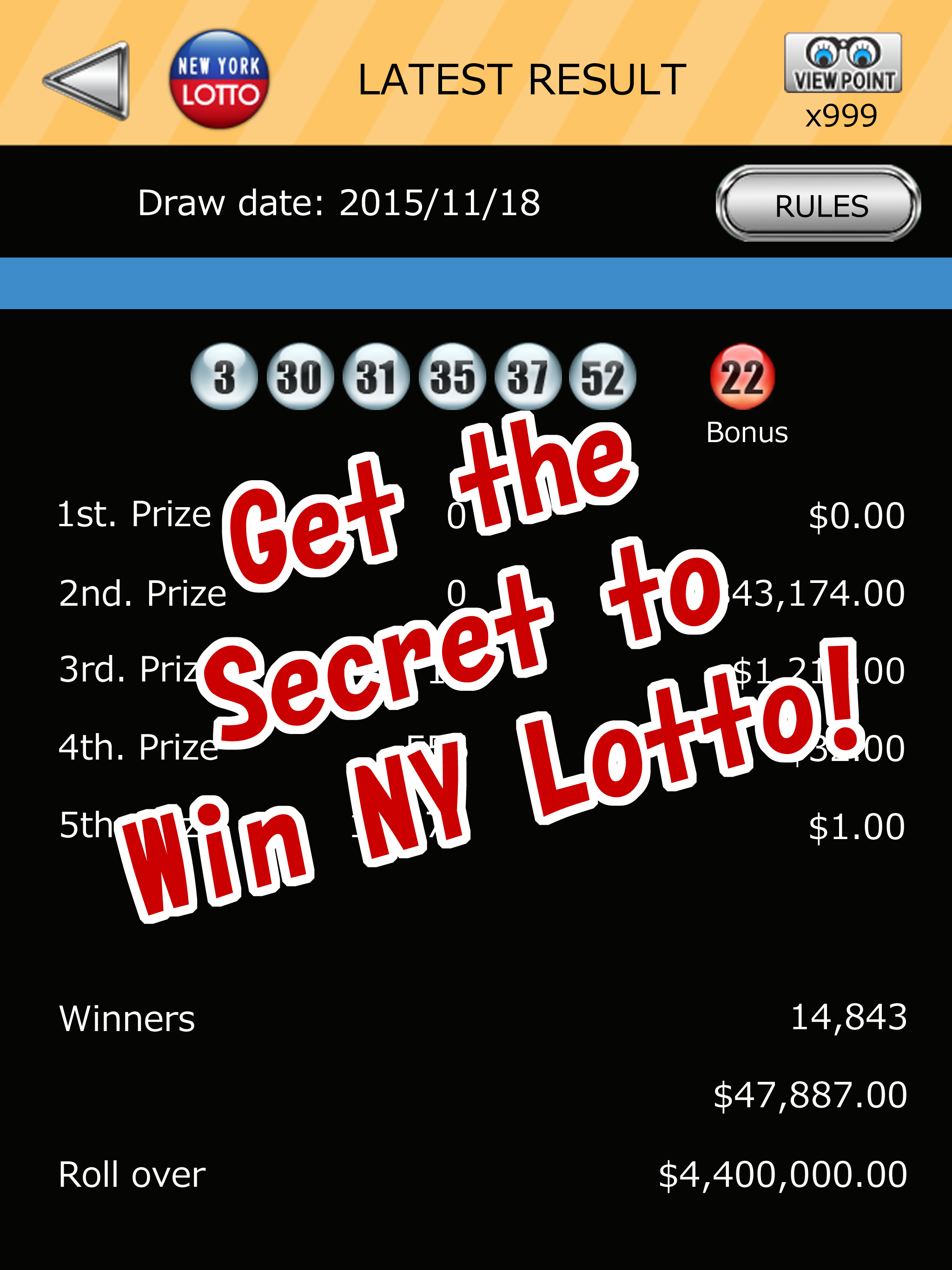 NY LOTTO SCIENTIFIC FORECAST