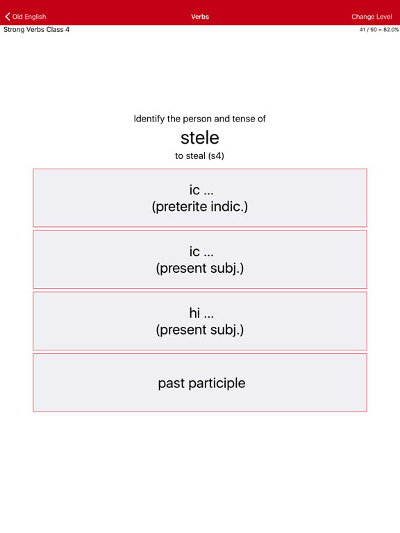 LP Old English iPad screenshot 4 - Education app