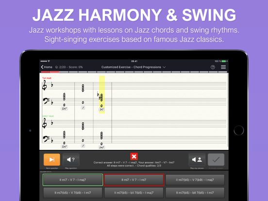 EarMaster - Music Theory iPad app afbeelding 4