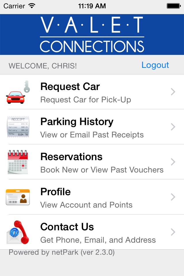 Valet Connections screenshot 2
