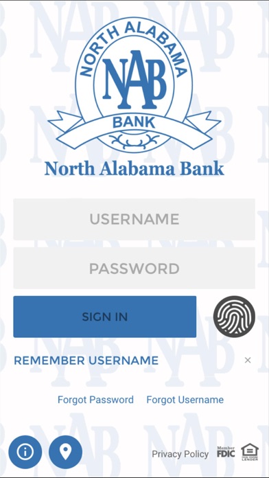 North Alabama Bank Screenshot