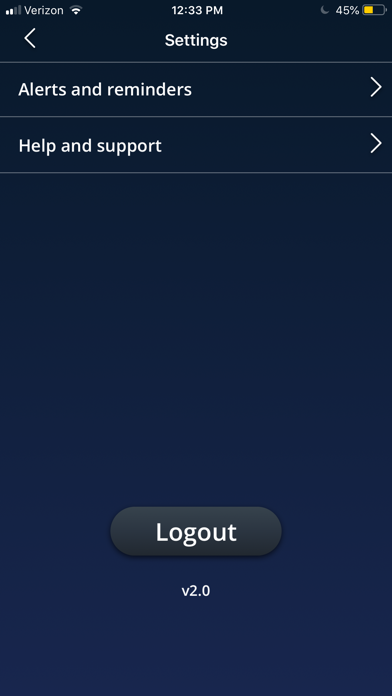 Lennox iComfort Wi-Fi Screenshot