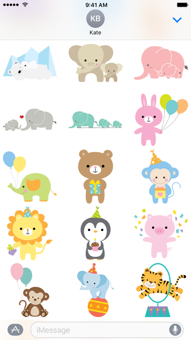 Cute Animal Friends Stickersのおすすめ画像3