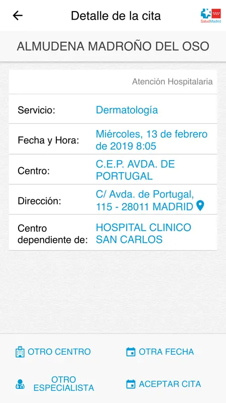 Cita Sanitaria Madrid screenshot 6 of 6