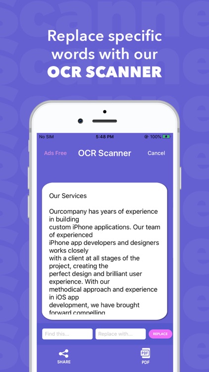 OCR Text Scanner - PDF Scanner