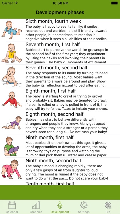 WomanLog Baby Calendar