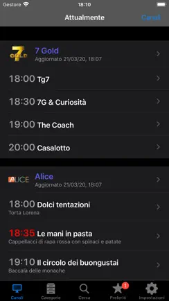 Italian TV Schedule iPhone image 1