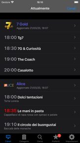 Italian TV Schedule screenshot