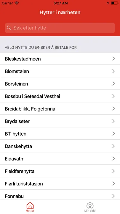 DNT Hyttebetaling iPhone-skjermbilde 1
