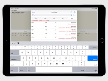 HexToASCII iPad screenshot