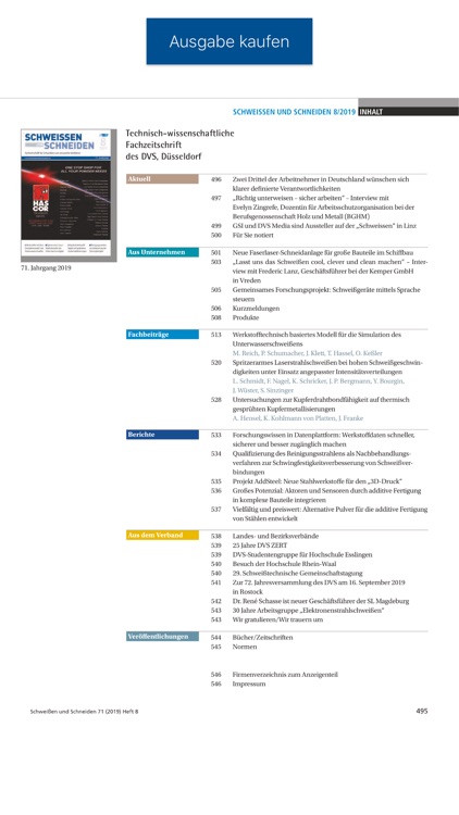 SCHWEISSEN UND SCHNEIDEN