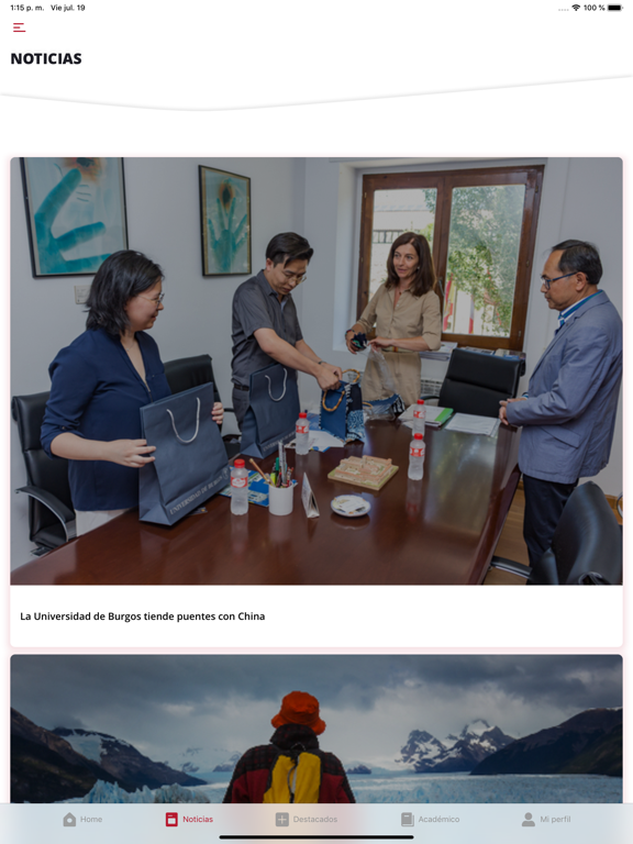UBU App Universidad de Burgos iPad screenshot 4 - Education app