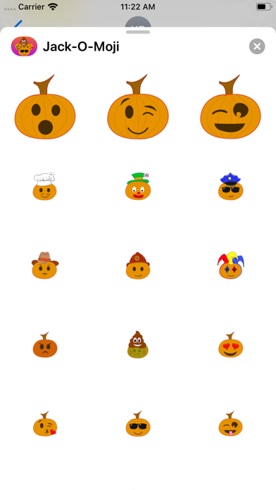Jack O Moji iPhone screenshot 9 - Stickers app