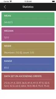 mean - statistics calculators iphone screenshot 2