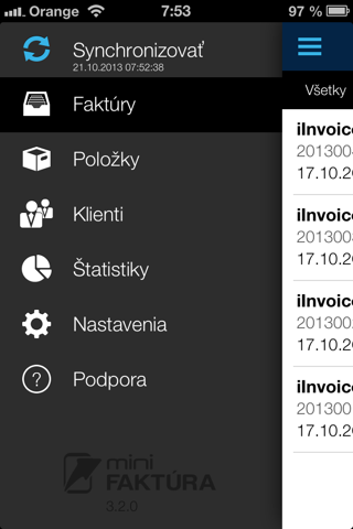 miniFAKTÚRA screenshot 2