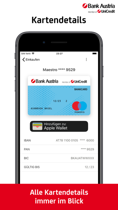 Screenshot #2 pour Bank Austria Mobile Geldbörse