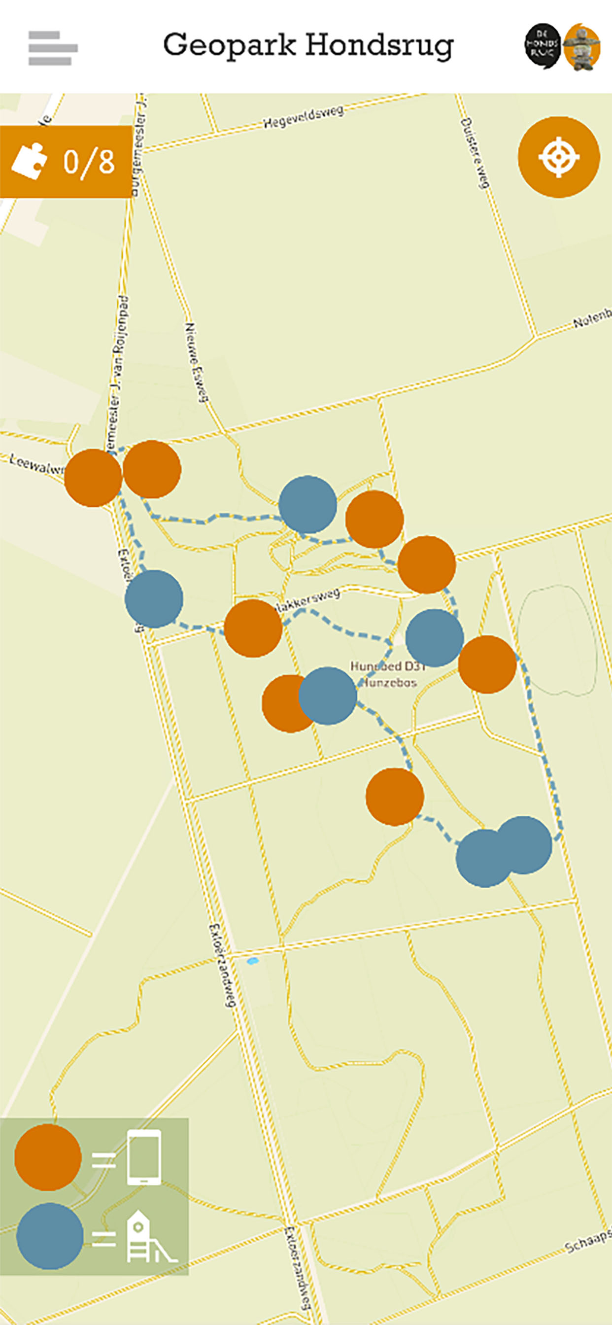 De Hondsrug Hunzebosroutes