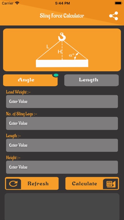 Sling Force Calc