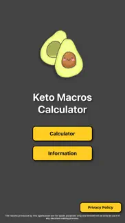 keto macro calculator iphone screenshot 1