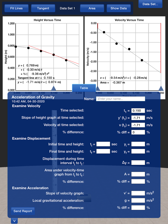 Screenshot #6 pour PP+ Acceleration of Gravity