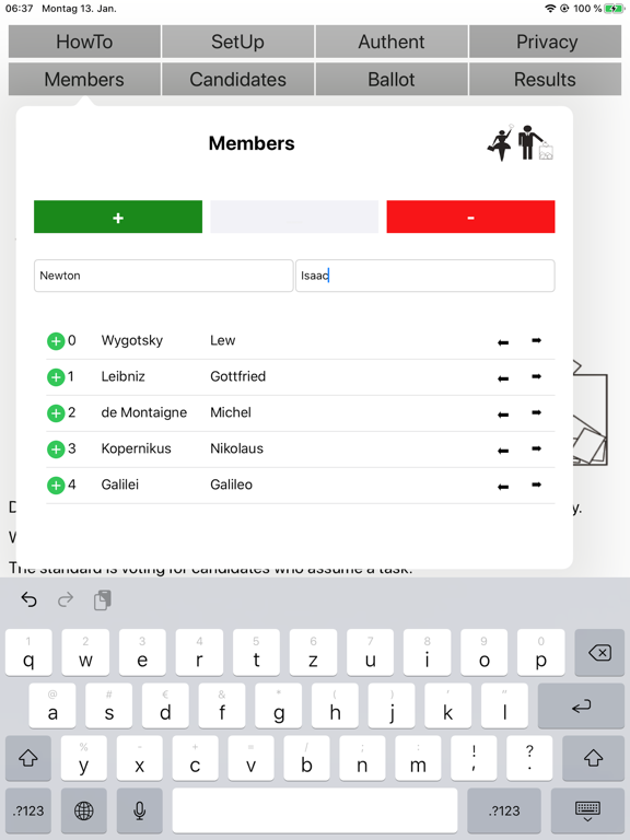 Screenshot #6 pour EasyVoting-2 for groups