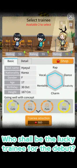Game screenshot K-POP Idol Producer apk