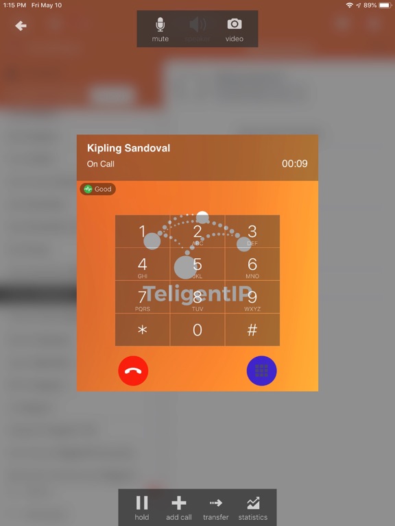 Teligent Communicator iPad screenshot 1 - Business app