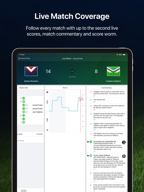 League Live for iPad: NRL news