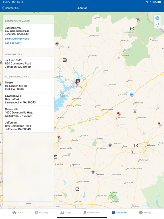 MyJacksonEMC iPad screenshot