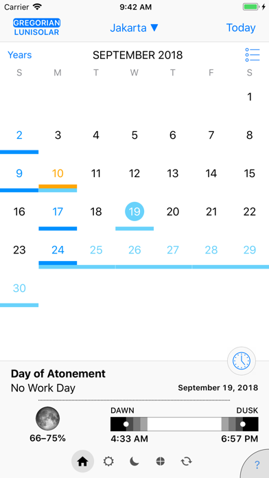 WLC Calendar screenshot 2