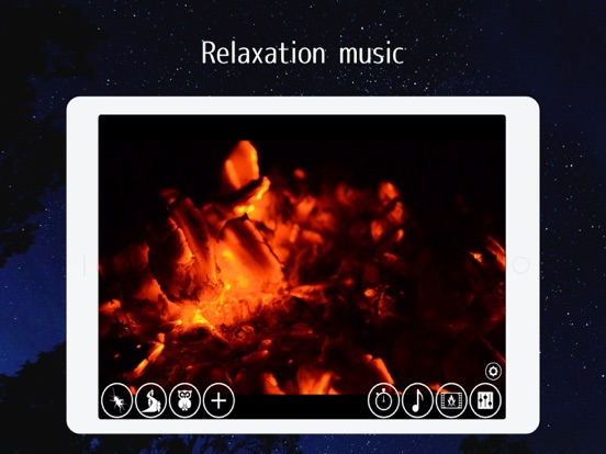 Healing fire and natural sound iPad screenshot 2 - Medical app