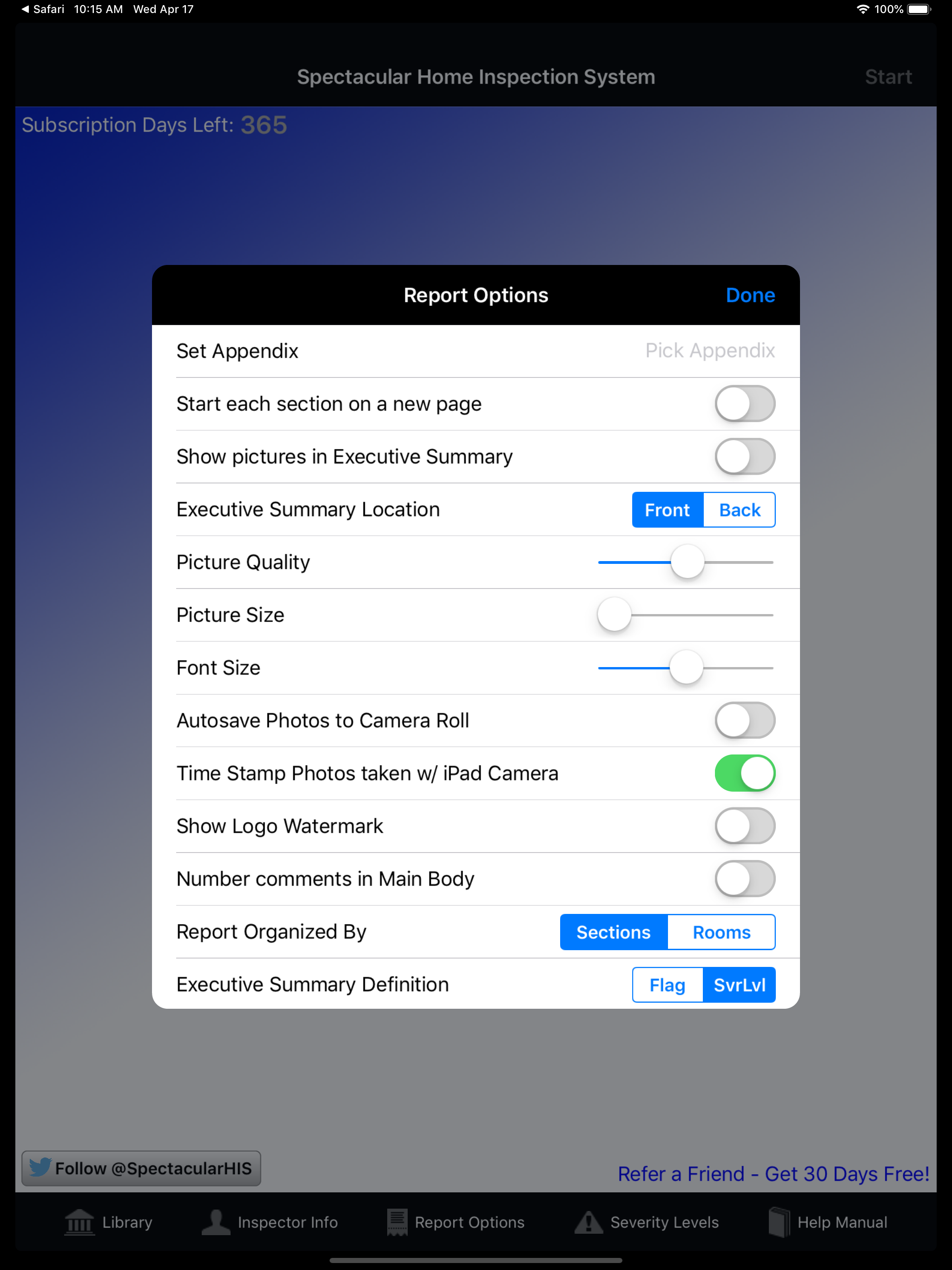 Spectacular Inspection System