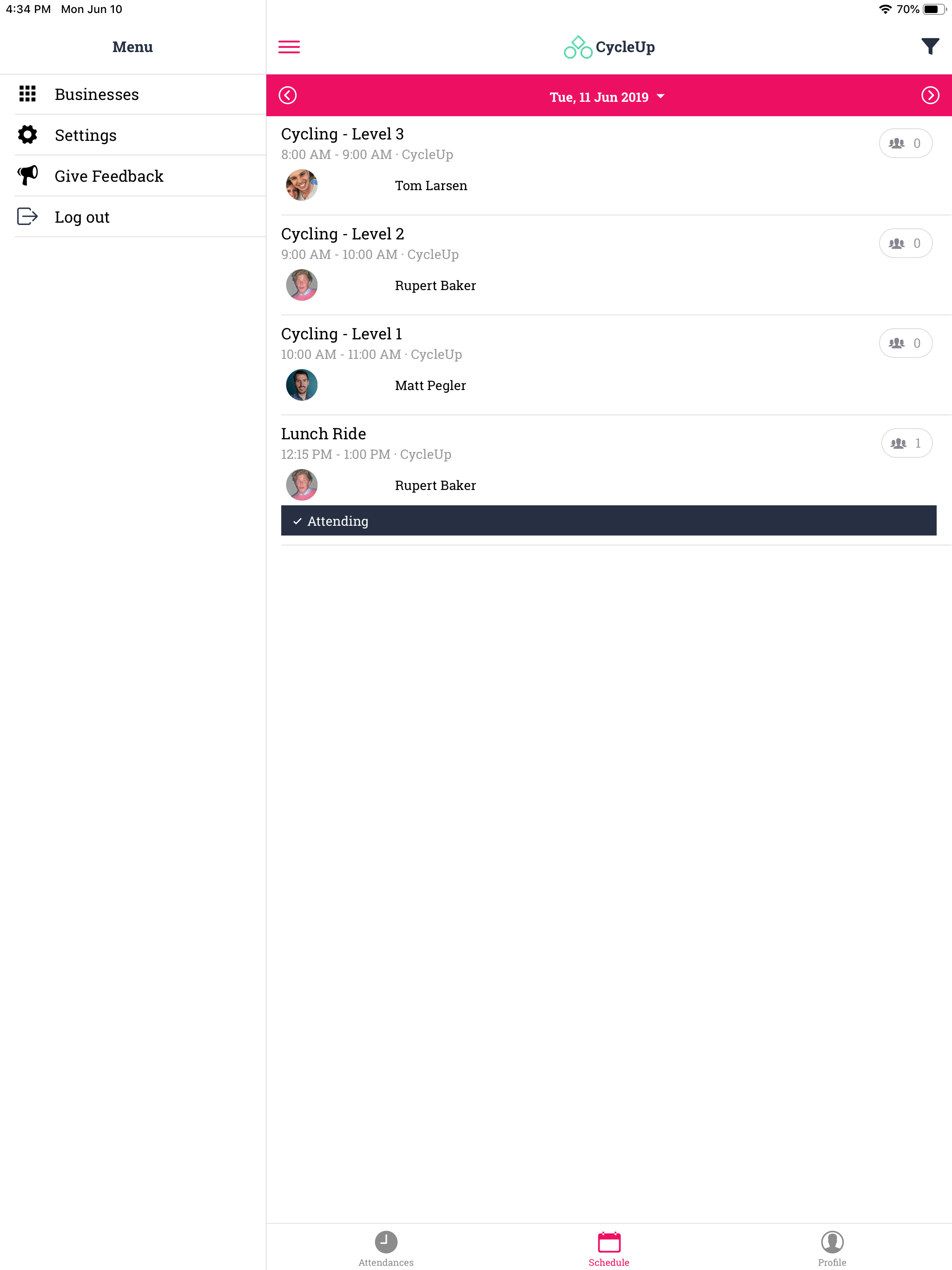 TeamUp Members