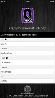 quickdmca iphone screenshot 2