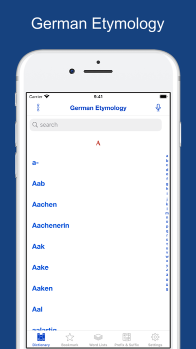 German Etymology Dictionary Screenshot