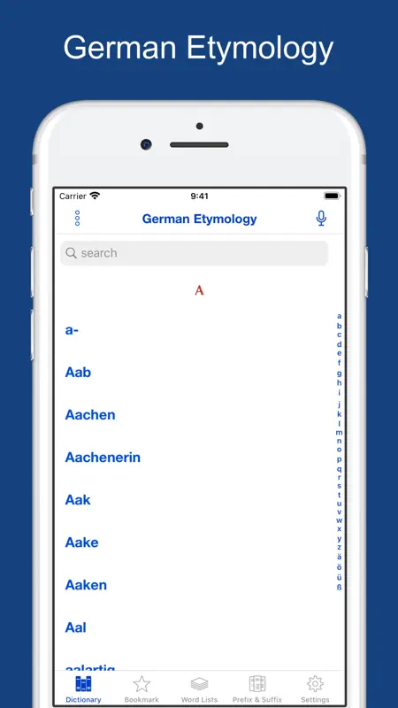 German Etymology Dictionary screenshot 1 of 8