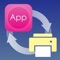 The only way to enable printing in an unusual size from FileMaker Go was to use an SDK to develop an app, which is provided by printer manufacturers