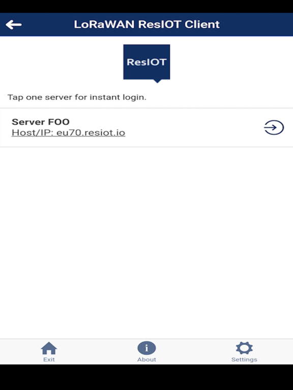 Screenshot #6 pour LoRaWAN ResIOT Client