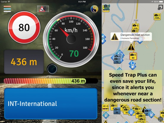 Speed Trap Plus iPad screenshot 1 - Navigation app