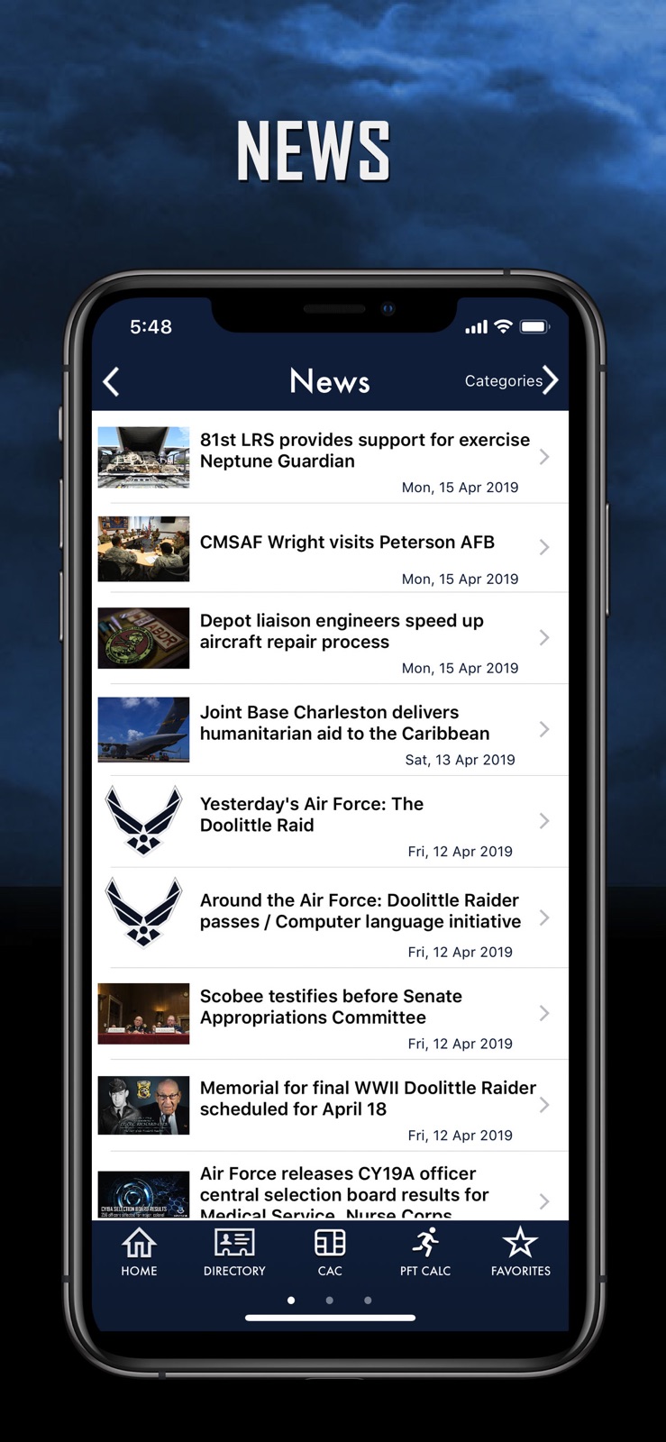 USAF Connect iphone screenshot 3