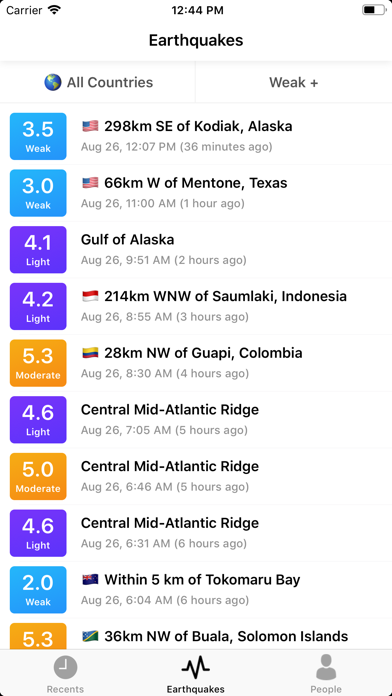 Global Seismic Data screenshot 2