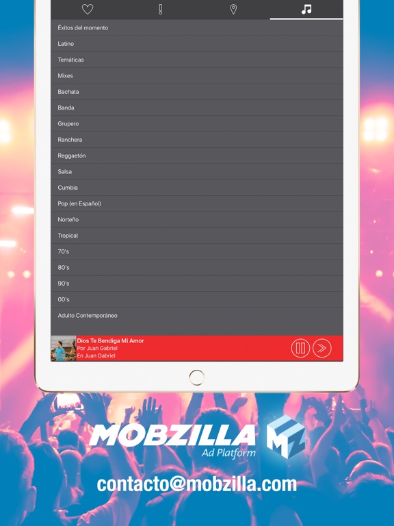 iRadio FM Música y Radio iPad screenshot 4 - Music app