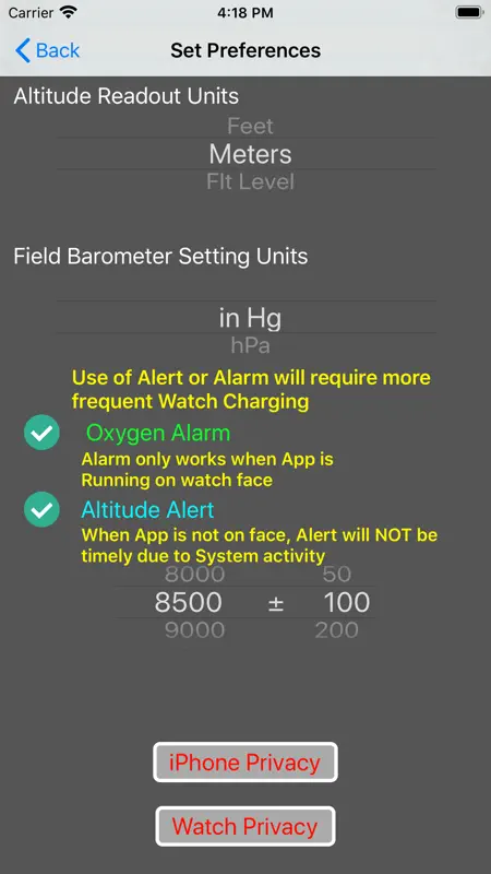 Aviation Altimeter for Watch screenshot 2 of 3