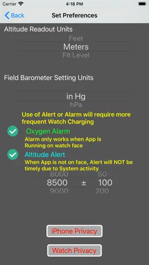 Скриншот Aviation Altimeter For Watch на iPhone 2