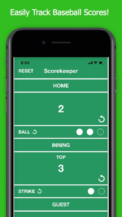 Baseball Score Keeper Calc