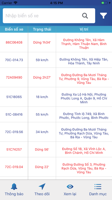 TTAS Tracking Screenshot